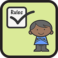 Little Darlings Nursery child with rules tick