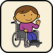 Little Darlings Nursery child in wheelchair