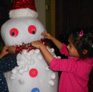 Little Dalrling Childcare dressing a snowman