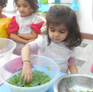 Little Dalrling Childcare doing some cooking