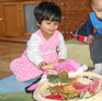 Little Dalrling Childcare using leaves in artwork