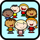 Seven children in a circle