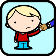 Cartoon of a child lost and holding hand. Little Darlings Nursery, Harrow