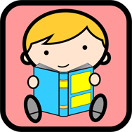 Little Darling Childcare character reading a book