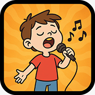 Child singing at Little Darlings Nursery 