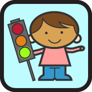 Child with traffic lights